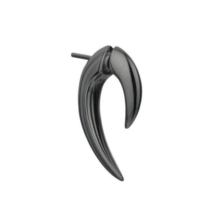 Shaun Leane Talon Single Sterling Silver Black Rhodium Earring - Silver