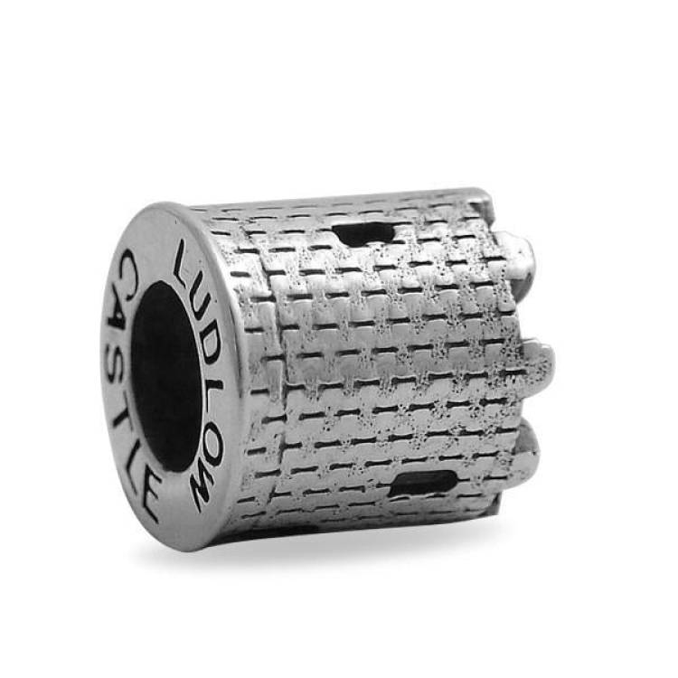 Sterling Silver Ludlow Castle Charm - Silver