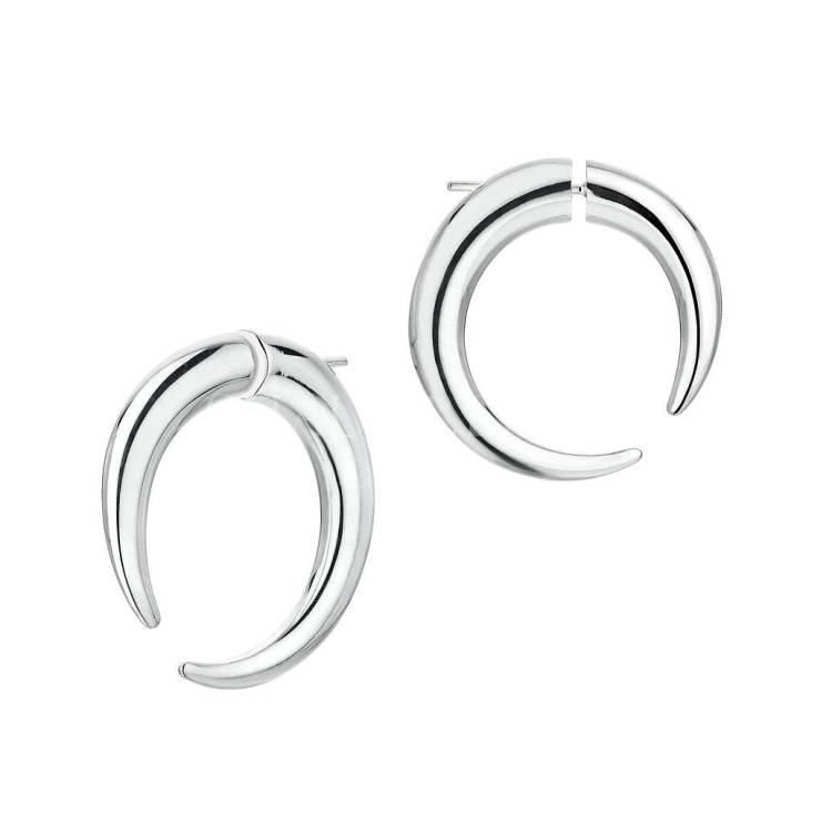 Shaun Leane Talon Sterling Silver Large Hoop Earring - Silver