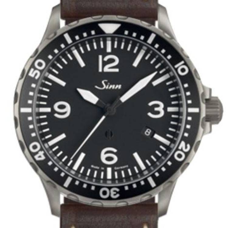 Sinn Watch 857 Leather Dark Brown - Black