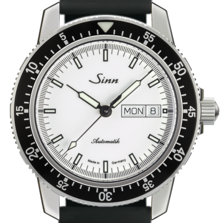 Sinn Watch 104 St Sa I W Silicone Black - White
