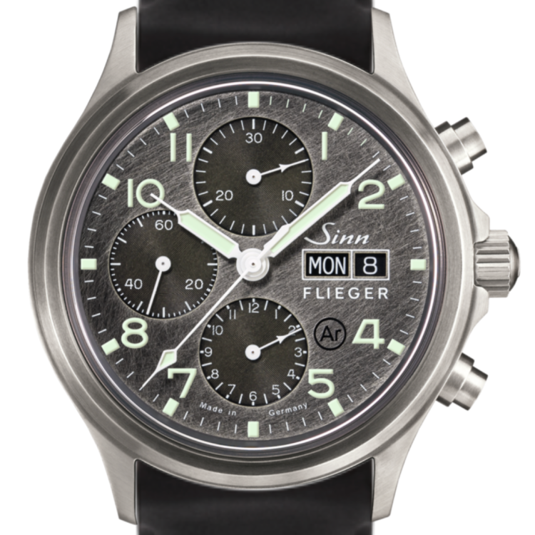 Sinn Watch 358 Sa Pilot DS Silicone Black - Blue