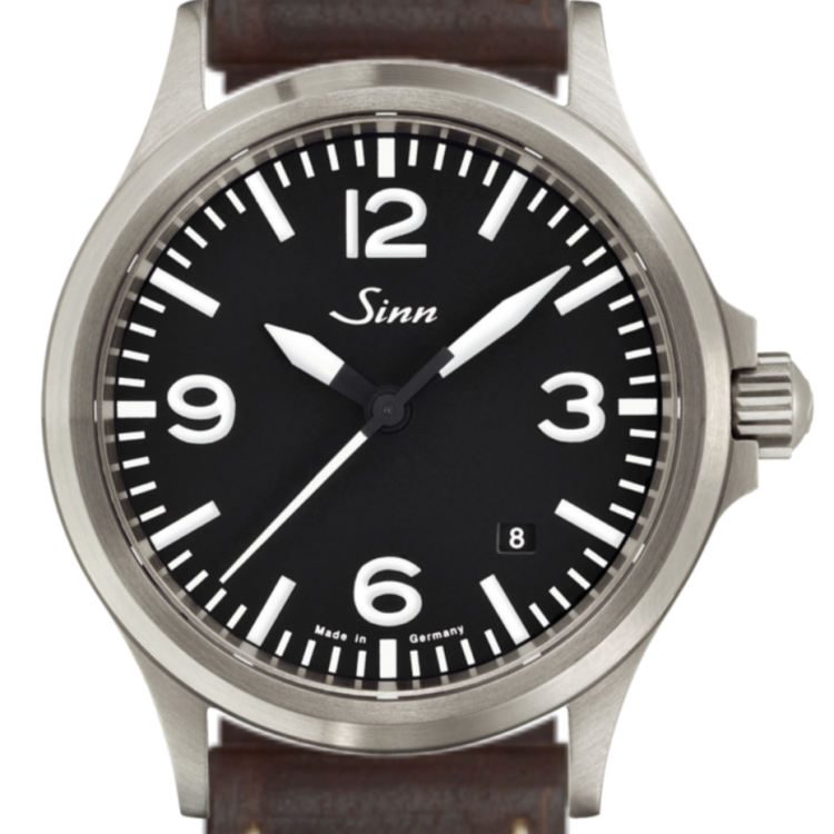 Sinn Watch 556 A Vintage Cowhide Dark Brown - Black
