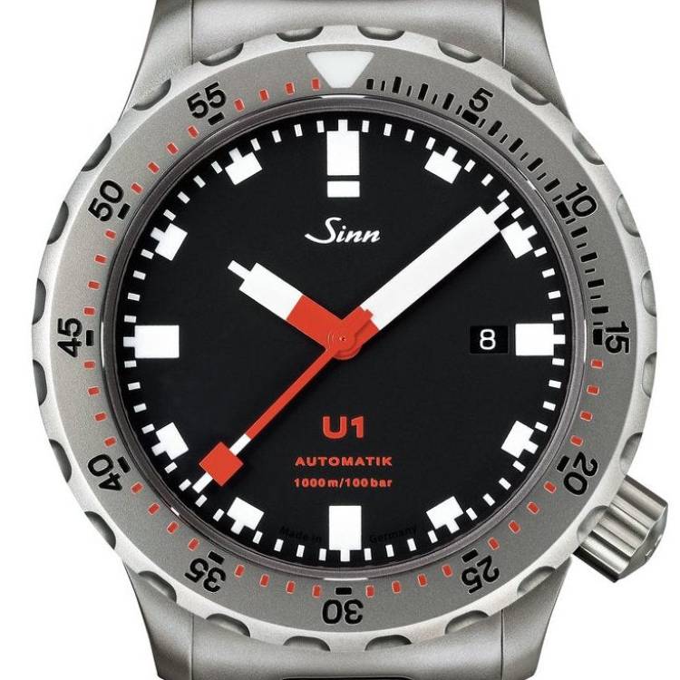 Sinn Watch U1 Tegiment H Link Bracelet - Black
