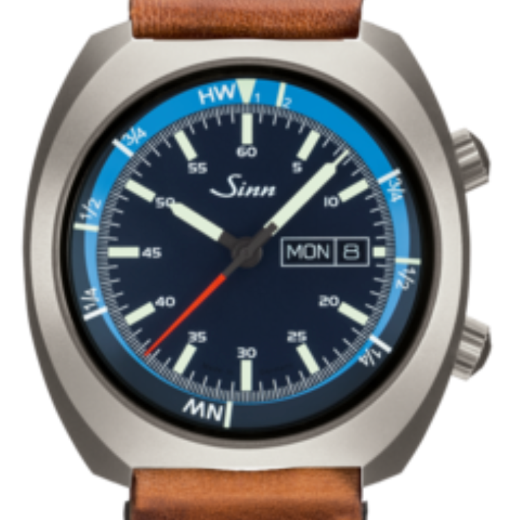 Sinn Watch 240 St GZ Vintage Cowhide Brown - Blue