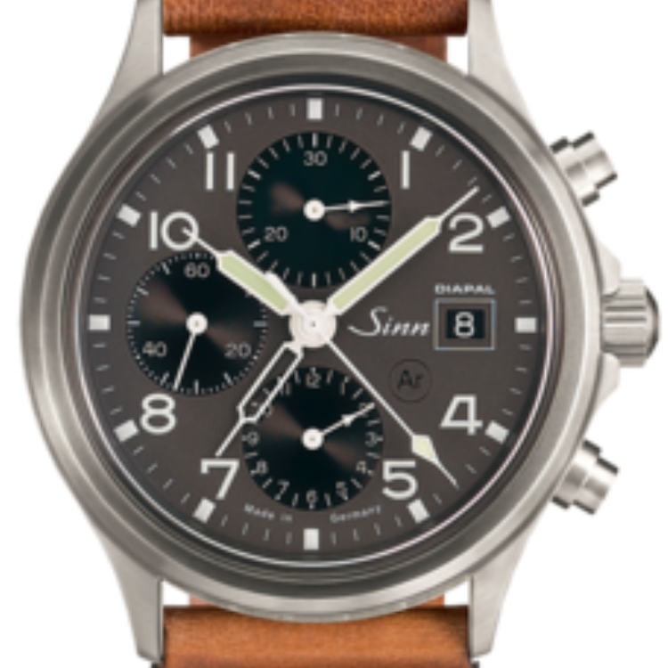 Sinn Watch 358 Diapal Vintage Cowhide Brown - Grey