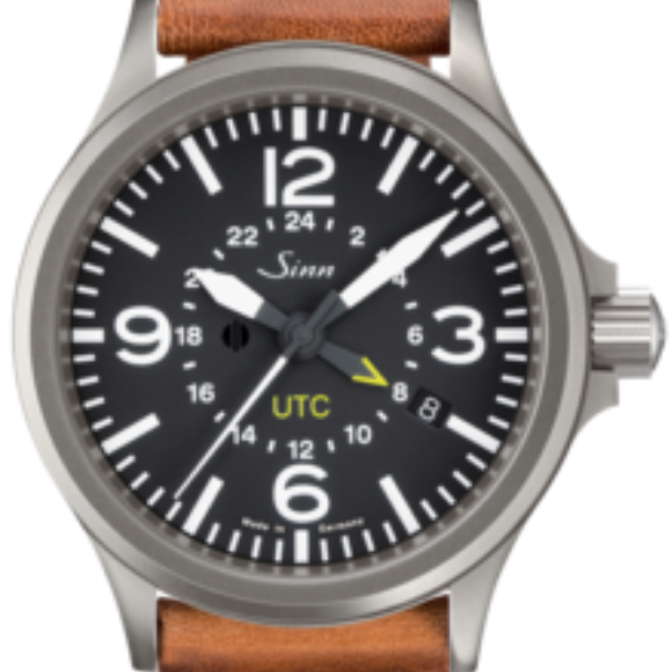 Sinn Watch 856 UTC Vintage Cowhide Brown - Black