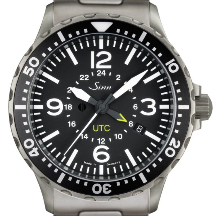 Sinn Watch 857 UTC Bracelet - Black