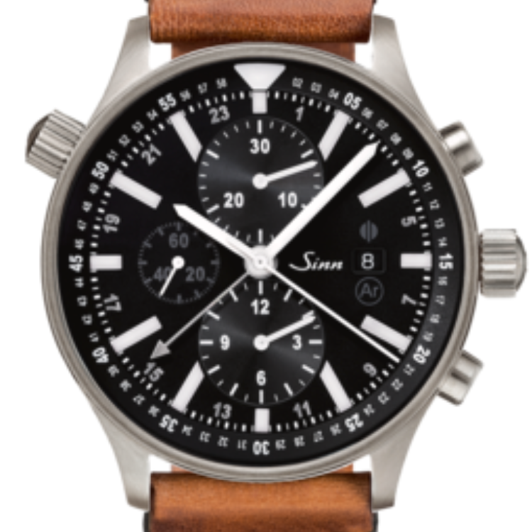 Sinn Watch 900 Pilot Vintage Cowhide Brown - Black