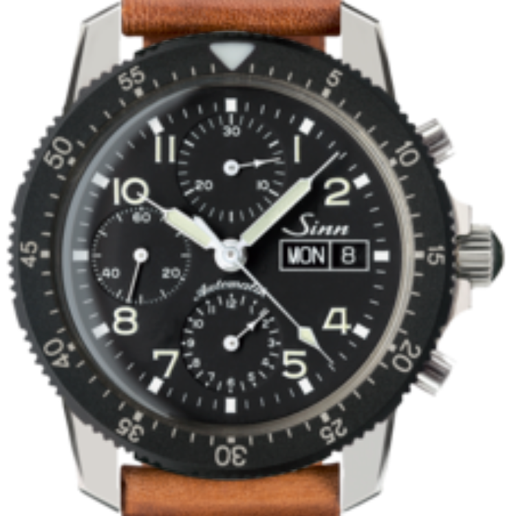 Sinn Watch Flieger Chronograph 103 St Vintage Cowhide Brown - Black