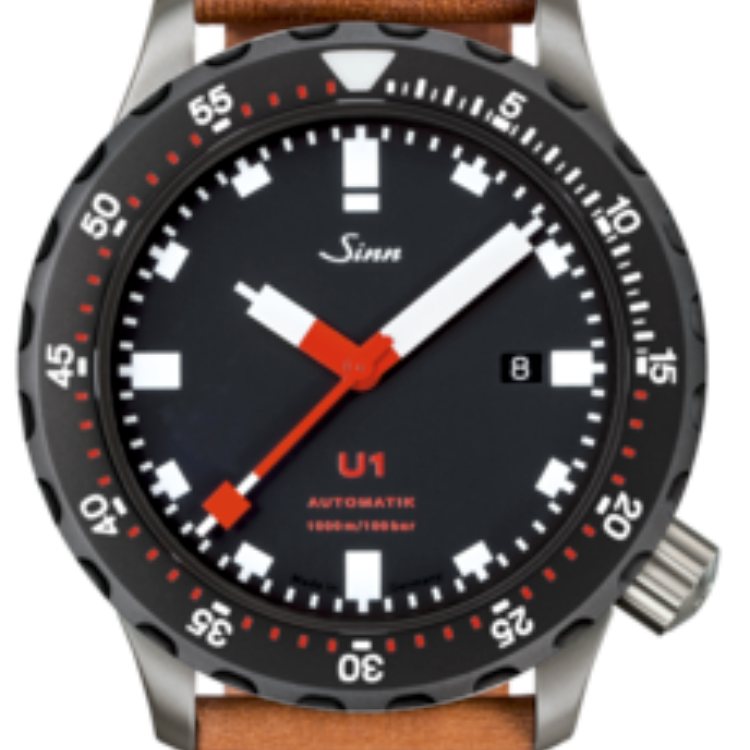 Sinn Watch U1 SDR Vintage Cowhide Brown - Black