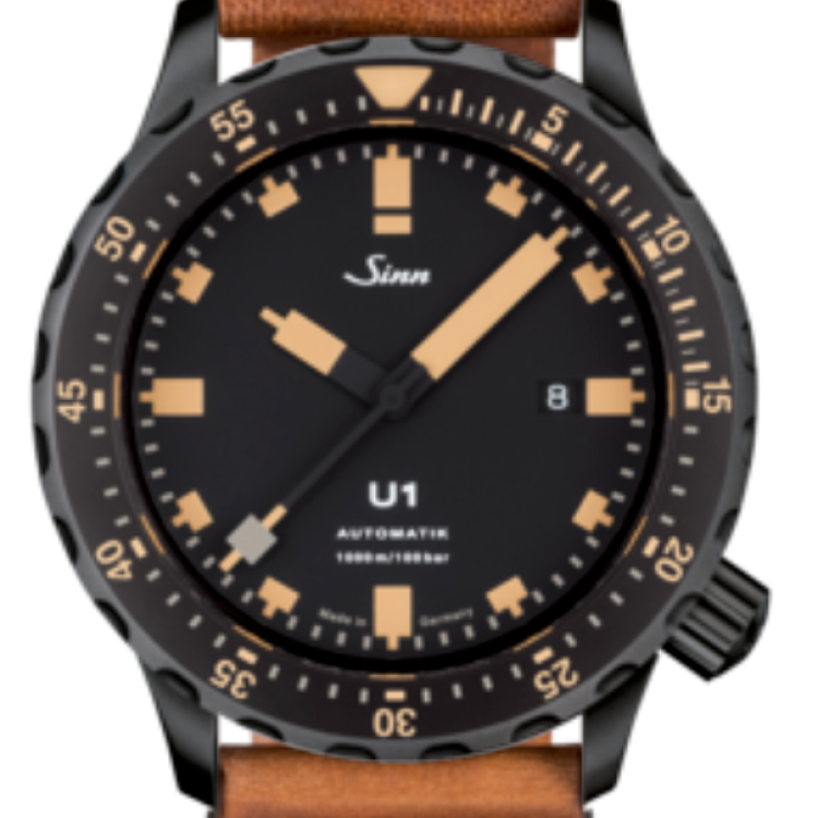 Sinn Watch U1 SE Vintage Cowhide Brown - Black