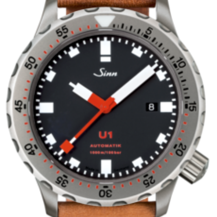 Sinn Watch U1 Vintage Cowhide Brown - Black