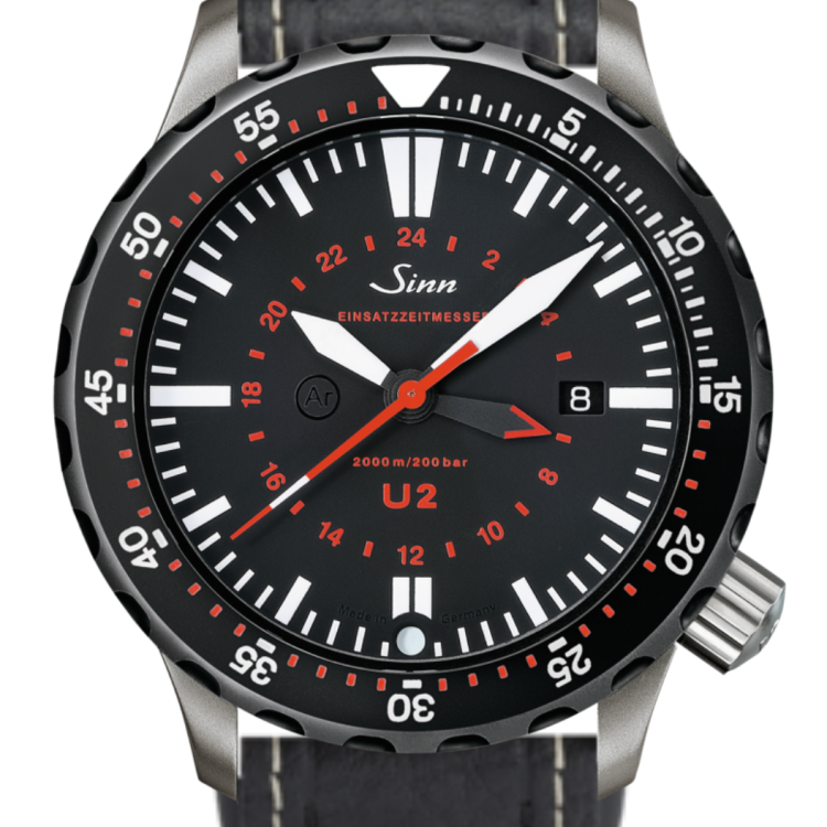 Sinn Watch U2 SDR - EZM 5 Leather - Black