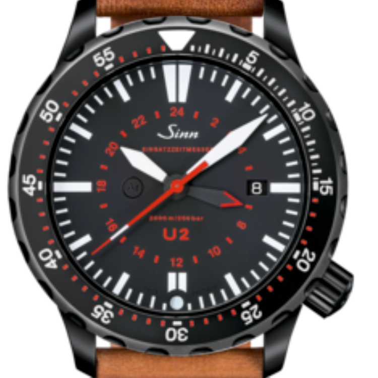 Sinn Watch U2 S - EZM 5 Vintage Cowhide Brown - Black