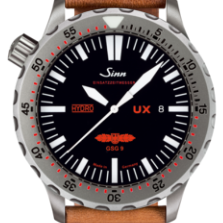 Sinn Watch UX GSG 9 - EZM 2B Vintage Cowhide Brown - Black