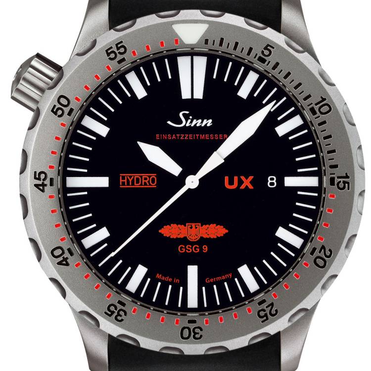 Sinn Watch UX GSG 9 - EZM 2B Rubber - Black