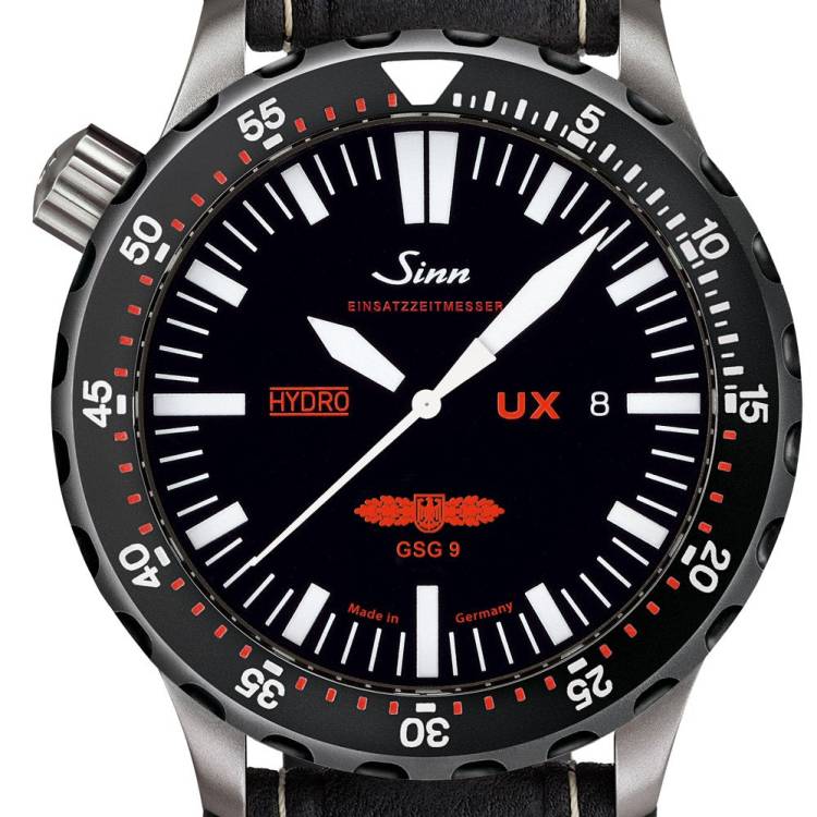 Sinn Watch UX SDR GSG 9 - EZM 2B Leather - Black
