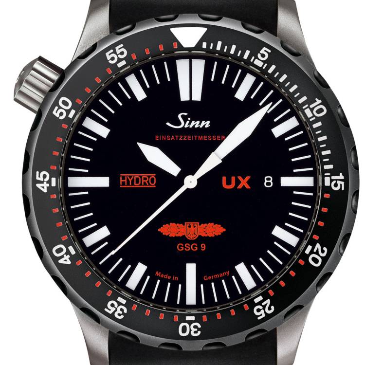 Sinn Watch UX SDR GSG 9 - EZM 2B Rubber - Black