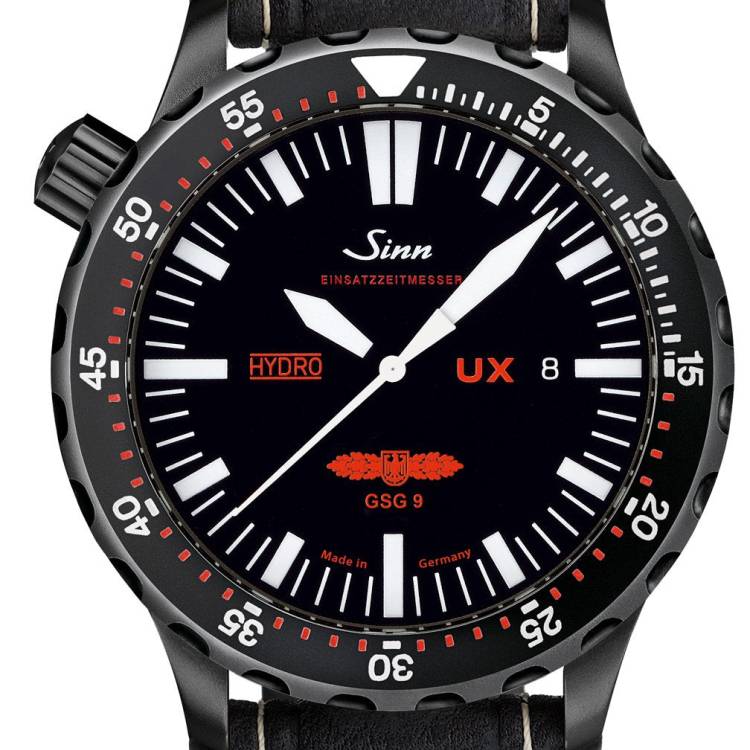 Sinn Watch UX S GSG 9 EZM 2B Leather - Black