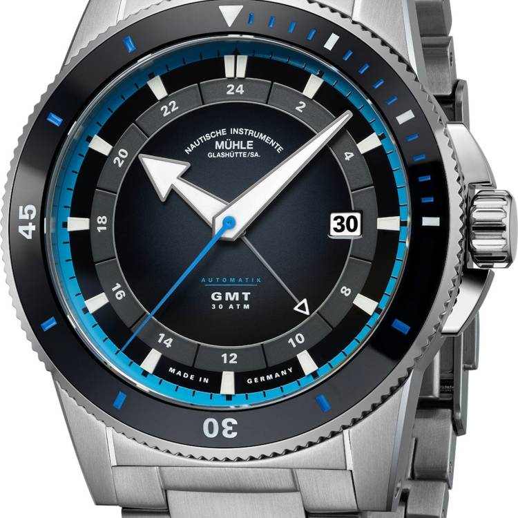 Muhle Glashutte Watch Sportivo Travel GMT Bracelet