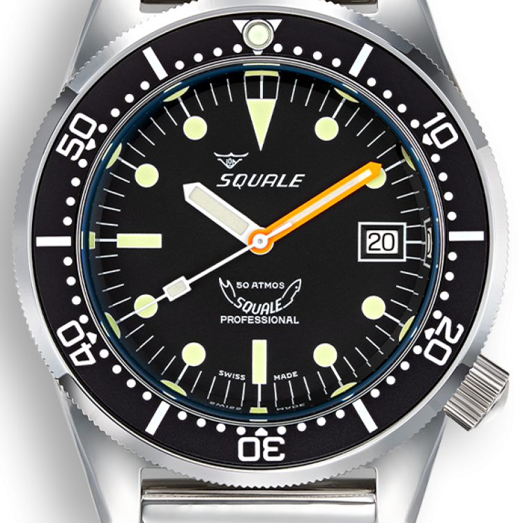 Squale Watch 1521 Classic Mesh - Black