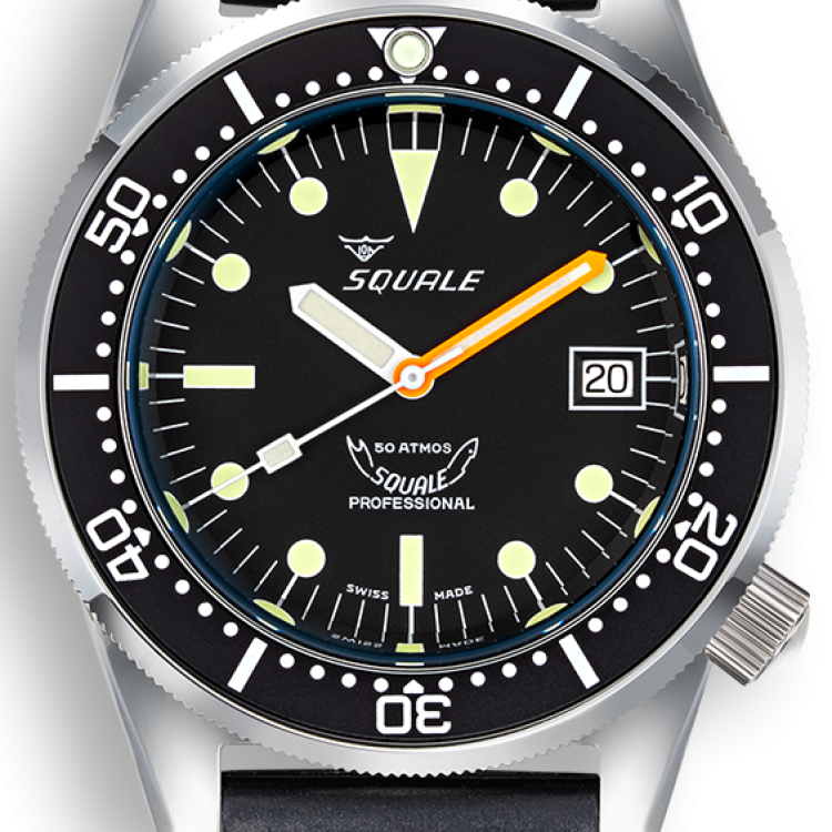 Squale Watch 1521 Classic Rubber