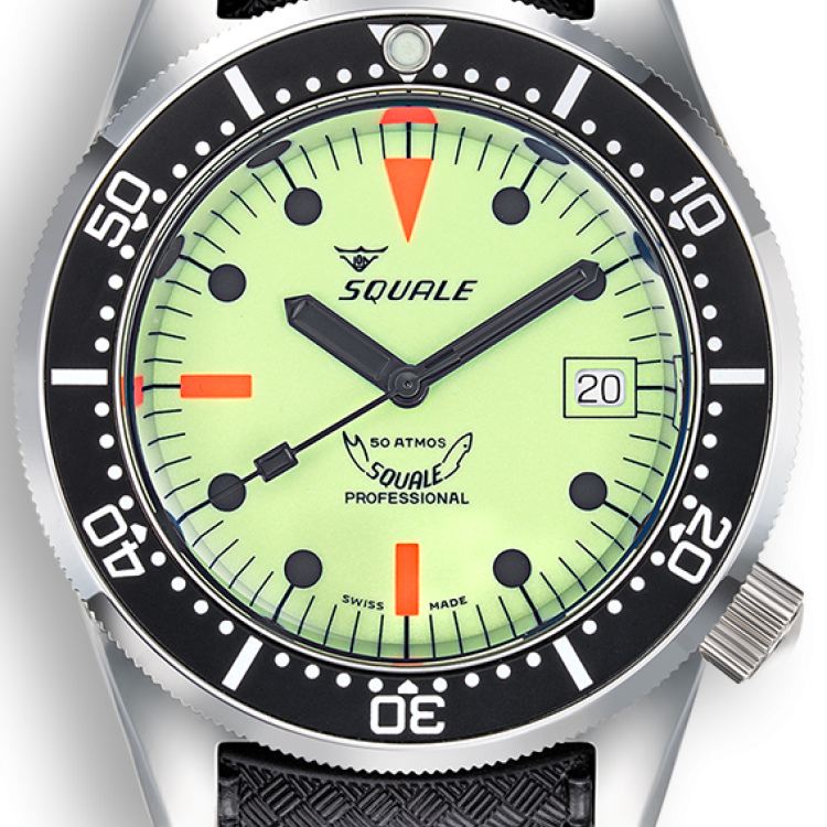 Squale Watch 1521 Full Luminous Rubber