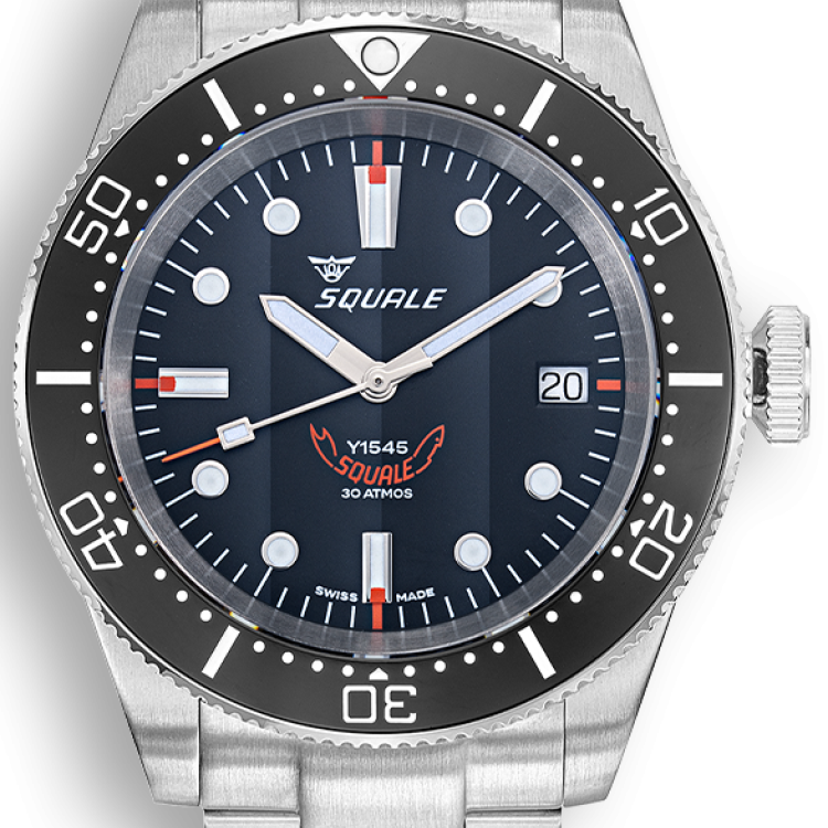Squale Watch 1545 Black Bracelet