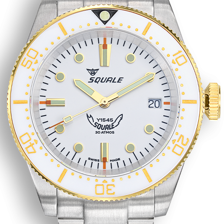 Squale Watch 1545 White Bracelet
