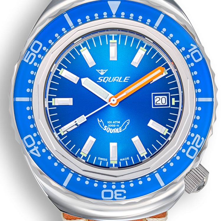 Squale Watch 2002 Blue Leather