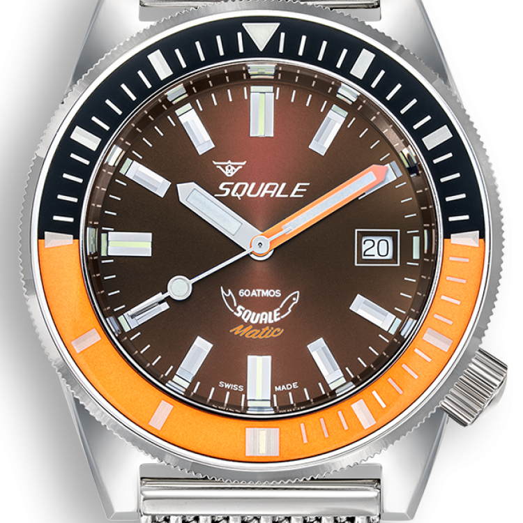 Squale Watch Matic Chocolate Mesh - Blue