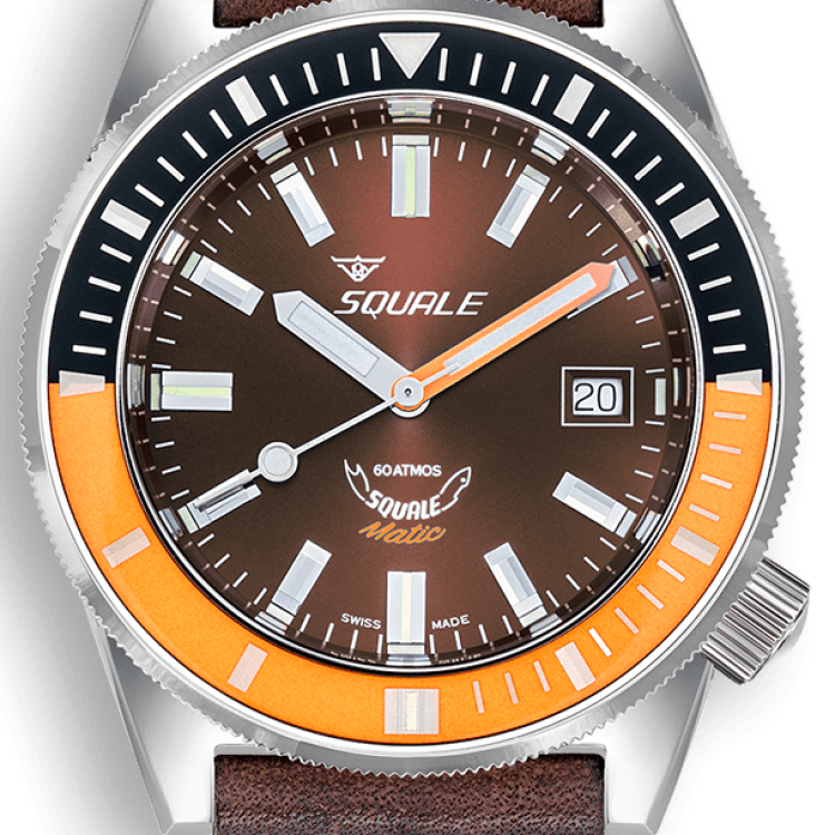Squale Watch Matic Chocolate Leather