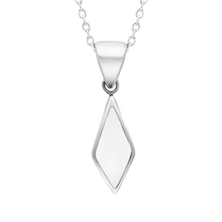 Sterling Silver Bauxite Dinky Diamond Necklace - Silver
