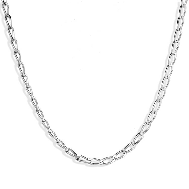 Sterling Silver 16 Inch Paper Link Chain - Option1 Value Silver