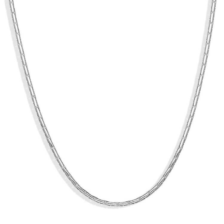 Sterling Silver 18 Inch Snake Link Chain - Option1 Value Silver