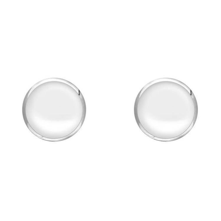 Sterling Silver Bauxite 5mm Classic Small Round Stud Earrings