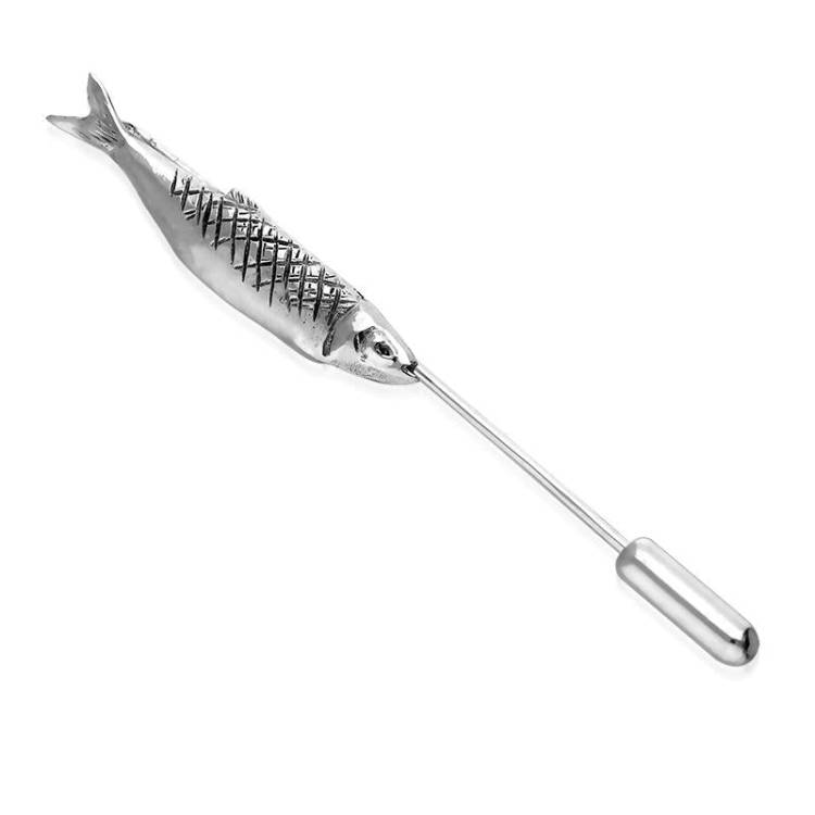 Sterling Silver Emma Stothard Silver Darling Small Pin Brooch
