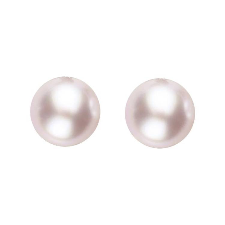Sterling Silver 5mm Pink Freshwater Pearl Stud Earrings