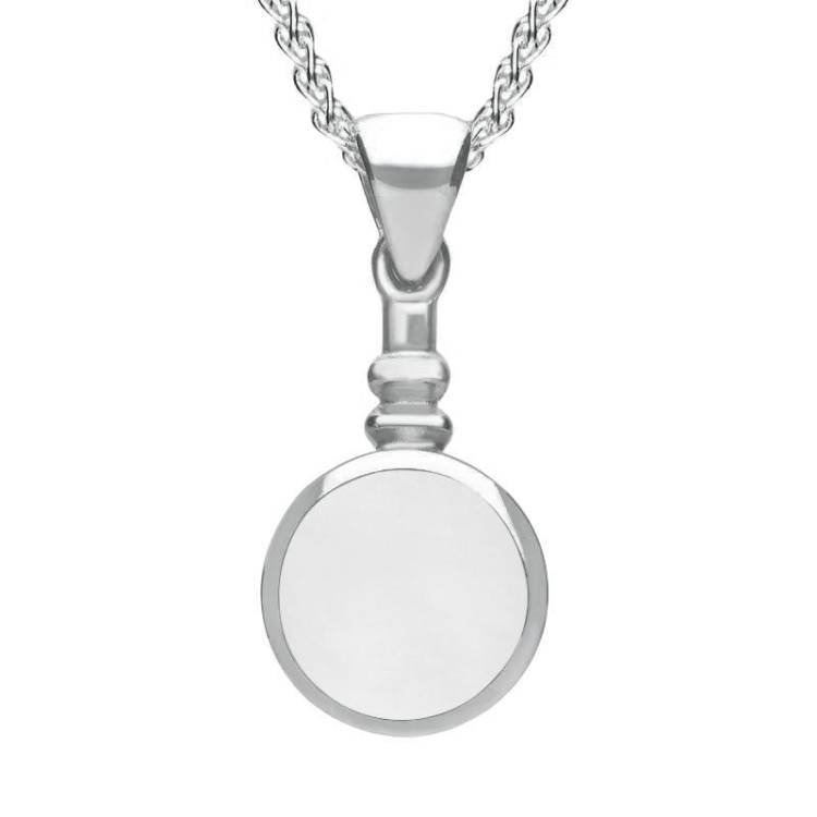 Sterling Silver Bauxite Bottle Top Necklace - Silver