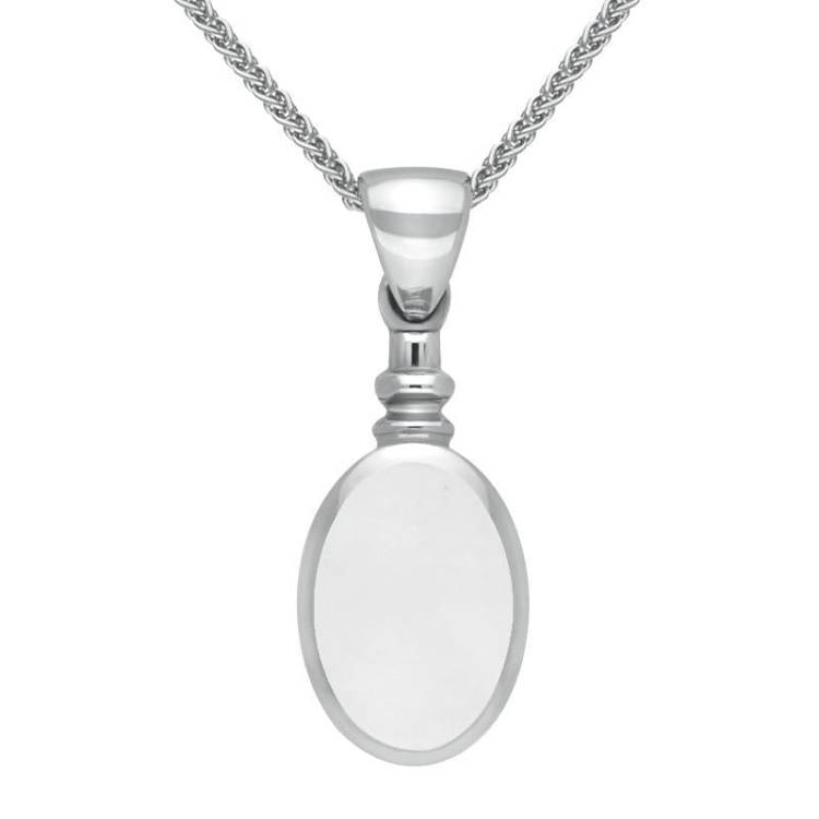 Sterling Silver Bauxite Bottletop Necklace - Silver