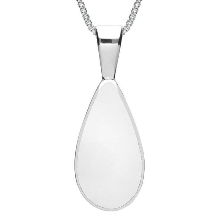 Sterling Silver Bauxite Classic Teardrop Necklace