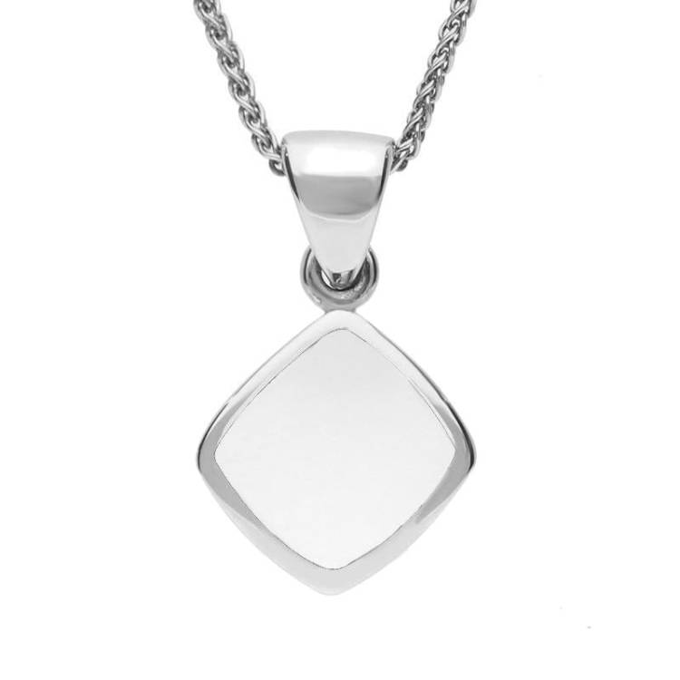Sterling Silver Bauxite Dinky Cushion Necklace - Silver
