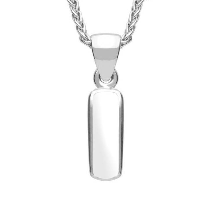 Sterling Silver Bauxite Dinky Oblong Necklace - Silver