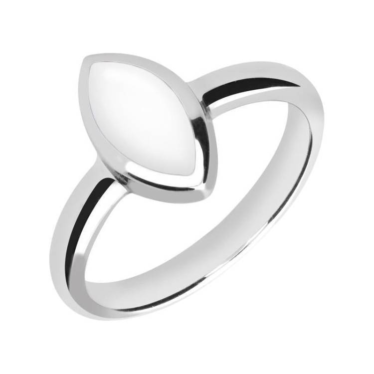 Sterling Silver Bauxite Marquise Ring - Silver