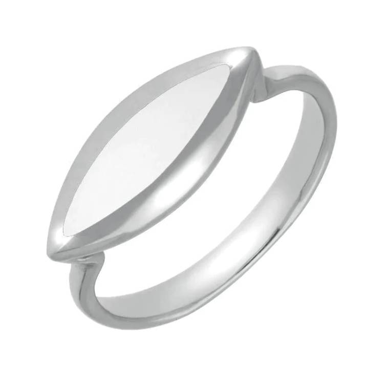 Sterling Silver Bauxite Toscana Side Marquise Ring