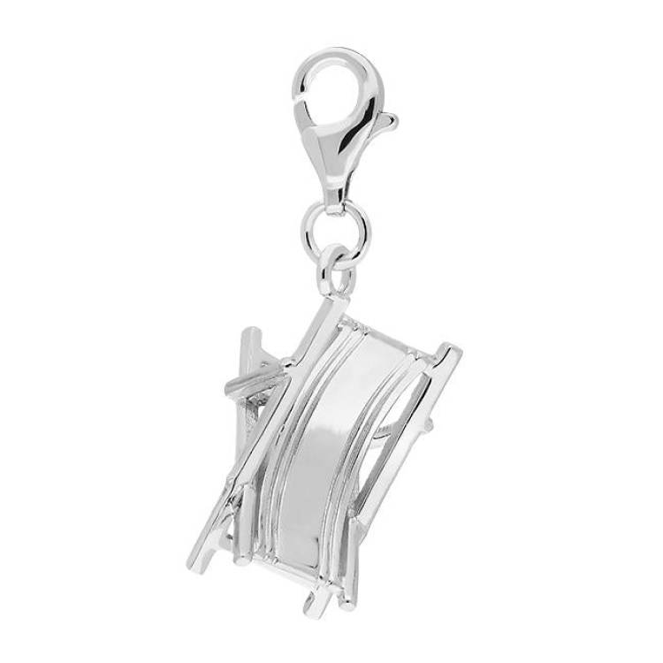 Sterling Silver Deck Chair Charm - Silver