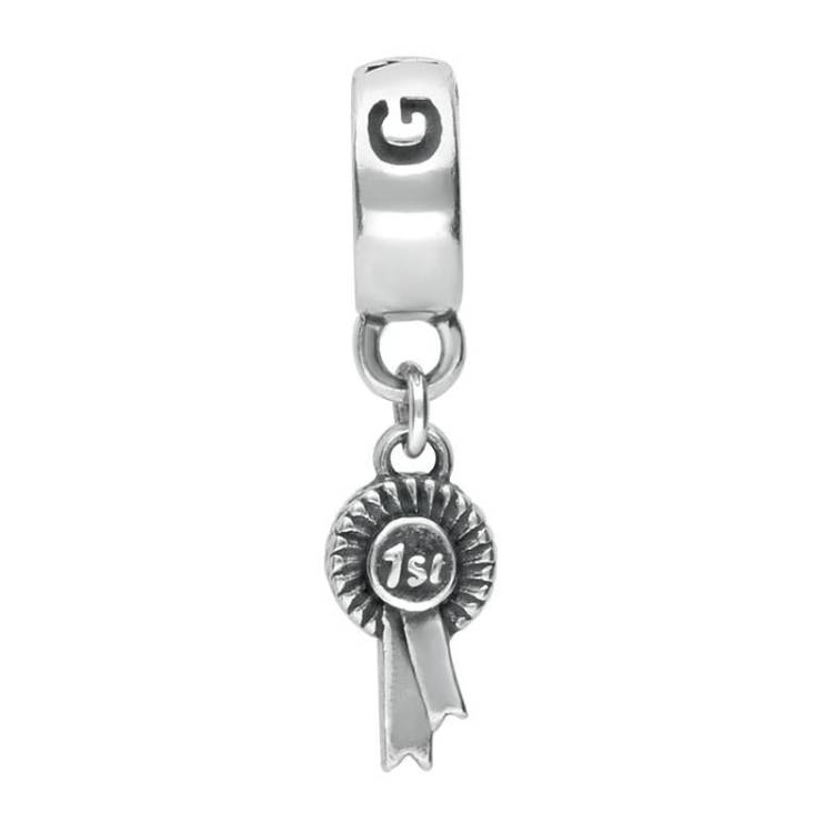 Sterling Silver Great Yorkshire Show Rosetta Charm D - Option1 Value Silver