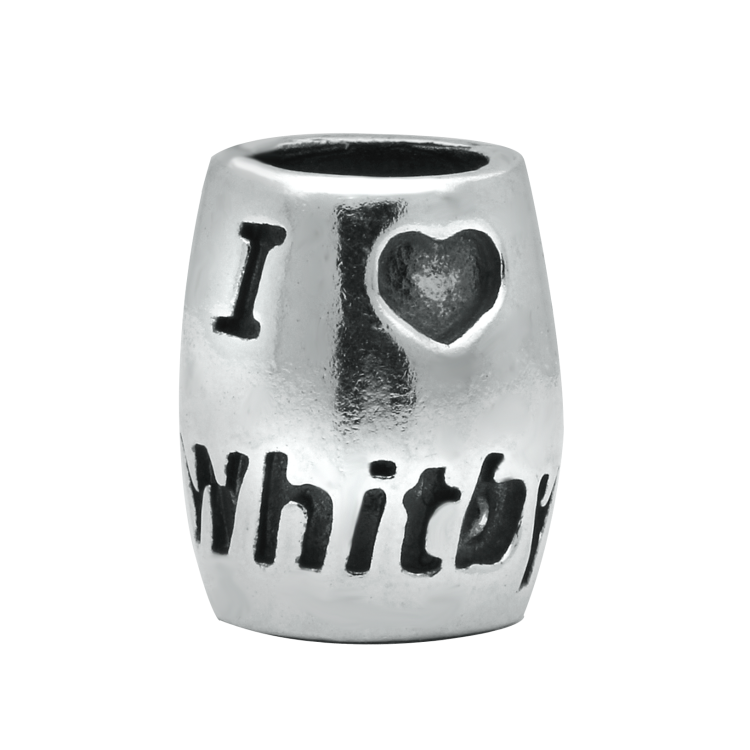 Sterling Silver I Heart Whitby Charm