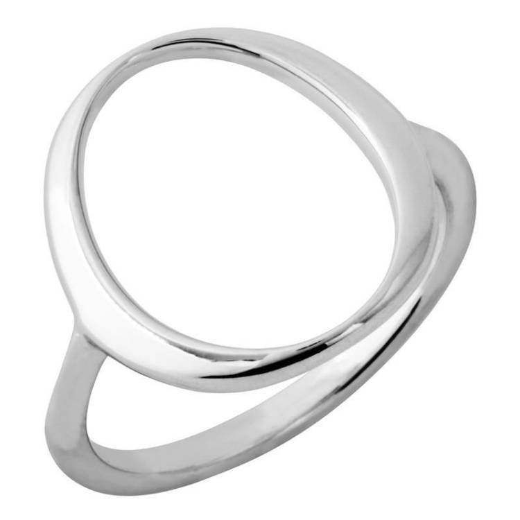 Sterling Silver Open Circle Infinity Ring - Option1 Value Silver